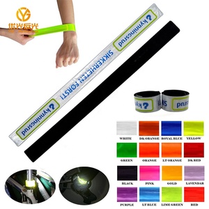 צמיד זוהר מחזיר אור/צמיד זוהר בעל נראות גבוהה/צמיד PVC עם סגירת תיקתק/צמיד עם לוגו בהתאמה אישית - Product Image 1