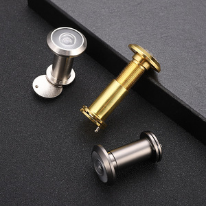 Visiophone de porte en alliage de zinc, or, noir, gris, haute définition, grand angle, avec couvercle arrière, style moderne et simple - Product Image 1