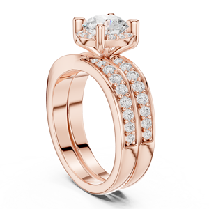 Anillo de Compromiso Solitario con Diamante de Laboratorio de Súper Calidad, Estilo Moderno, Hecho a Mano para Mujer - Product Image 5