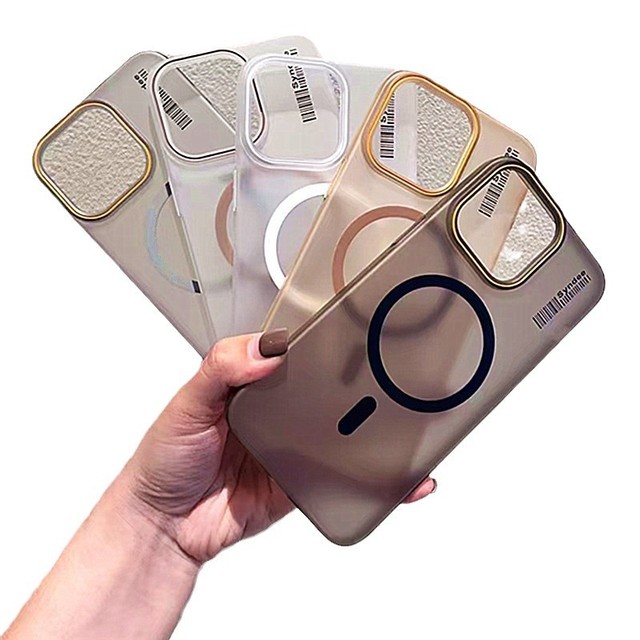 Fashion Luxury Electroplated IMD Magnetic Wireless Charging Phone Case for iPhone 17 Pro Max 16 15 14 13 12 17 Air