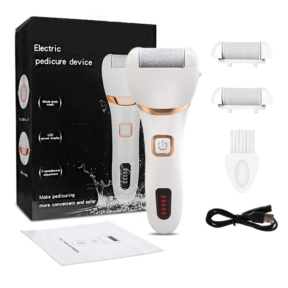 New Electric Foot Grinder Beauty Foot Peeling Máy USB Sạc Beauty Pedicure Công Cụ Chân Móng Chân Da Chết Callus Remover