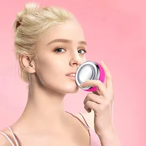 Brosse nettoyante electrique portable pour le visage therapie par lumiere led brosse de visage produits pour eclaircir la peau