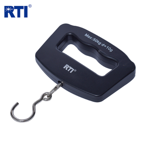 Báscula Digital <span class=keywords><strong>RTI</strong></span> <span class=keywords><strong>RTI</strong></span>-DS10 de 110 LB/50 KG con Mango Grande para Pesca, con 2 Baterías AAA, Precio Bajo - Product Image 1