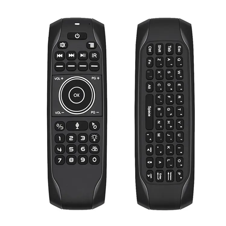 Powerful Bilingual Mini Keyboard English+Russian with Air Mouse Support Voice Remote Control
