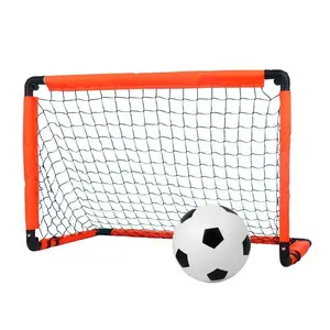 Gol sepak bola plastik mainan permainan sepak bola aplikasi lebar menyenangkan pegangan nyaman anak gol hoki dalam ruangan