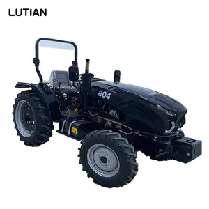 LUTIAN tarım kullanımı 80hp 90hp 100hp 4wd 8 + 8 çiftçi için mekik shift çift aşamalı debriyaj tekerlekli traktörler