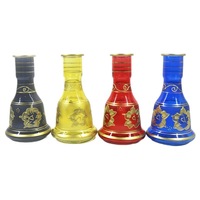 Kit complet de chicha à 4 tuyaux avec foyer en céramique pour bar, KTV, chicha arabe, kit complet de narguilé