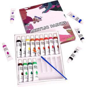 Ensemble de 12 peintures acryliques, 10 pinceaux pour débutants, étudiants et artistes professionnels - Product Image 5