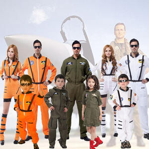 <span class=keywords><strong>Costume</strong></span> d'astronaute <span class=keywords><strong>Costume</strong></span> Spaceman <span class=keywords><strong>Costume</strong></span> pilote combinaison de vol pour <span class=keywords><strong>homme</strong></span> femme, adulte Cosplay <span class=keywords><strong>Costume</strong></span> Jumpsuit pour Halloween - Product Image 6
