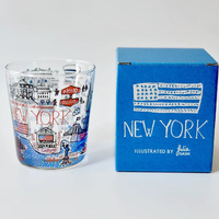 Vente en gros impression personnalisée logo décalcomanie verres à liqueur Londres New York Monaco Jamaïque Dubaï verres à liqueur souvenirs touristiques