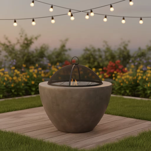 Disfrute de una Brasera Ecológica para Leña con Material MGO y Superficie con Recubrimiento en Polvo para Calefacción en Exteriores y Uso en Interiores - Product Image 1