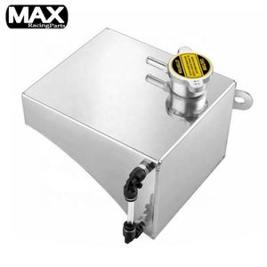 MAX Réservoir d'expansion universel de liquide de refroidissement en aluminium pour Nissan 180SX 240SX S13 S14 <span class=keywords><strong>CPA</strong></span> noir argent - Product Image 2