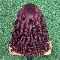 Perruques Cheveux Humains Vierge MayQueen HD Lace Complète Ondulés Frisés en Tissage Vietnamien Transparent Lace Front pour Femmes Noires