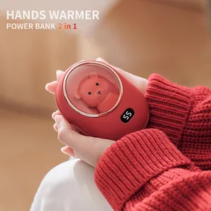 제조 사용자 정의 손 따뜻한 재사용 전원 은행 전기 휴대용 히터 선물 모바일 USB 충전식 손 따뜻한