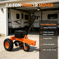Nouvelle remorque électrique de 2,0 tonnes avec moteur sans balais de 600 W, rotation à 360° pour bateaux, camping-cars et caravanes lourds