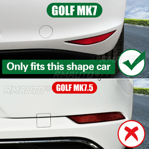 2 Piezas para VW Golf 7 MK7 GTI R GTD R400 2012-2015, Divisor de Parachoques Trasero, Alerón Trasero, Piezas Exteriores para Automóvil, Moldura para Faros Antiniebla - Product Image 2