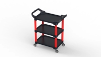 Chariot de rangement mobile à trois niveaux amovible en PP Lichi BLC-1105 pour outils de beauté automobile, chariot de lavage de voiture, protection ESD