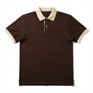 <b>Mens</b> Contrast Collar <b>Polo</b> <b>Shirt</b> Short Sleeve Knitted Cotton Regular Fit Casual Golf Sportswear Breathable Summer Apparel - Product Image 4