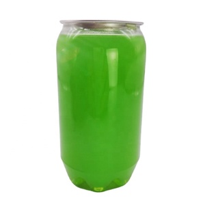 Clear Custom Transparent Cola Juice Coffee Beverage Soda Soft Energy Drink Empty Pet Plastic Can
