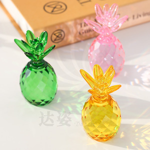 Adornos de Piña de Cristal, Decoración Moderna y Colorida para Fiestas - Product Image 2