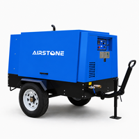Compresseur d'air industriel mobile portable à vis, robuste, avec moteur diesel, 900CFM 1100CFM 25bar 362Psi, avec roues
