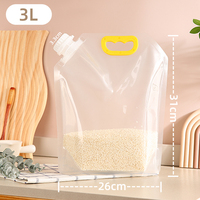 Étanche 5L Stand Up Bec Poche Sac Transparent Boire Liquide Emballage Sacs En Plastique Pour Jus Bière Sauce Savon Détergent