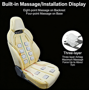 Masajeador de Asiento de Coche Inteligente con 12 Puntos de Presión, Bolsa de Aire Integrada, Soporte Lumbar Neumático de 4 Vías para Toyota Land Cruiser Universal - Product Image 6