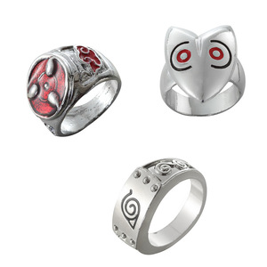 Vendita calda anello Anime <span class=keywords><strong>Uzumaki</strong></span> Cosplay metallo Unisex anelli gioielli accessori regalo - Product Image 1
