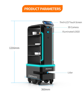 <span class=keywords><strong>Robot</strong></span> phân phối thực phẩm tự động 4 lớp với điều hướng bằng laser và tải trọng 60kg cho khách sạn & nhà hàng - Product Image 3