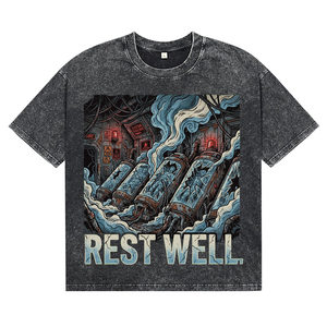T-shirts décontractés à manches courtes et col rond pour hommes, motif imprimé, coupe régulière, 100 % coton respirant, en jersey, pour la vente en gros - Product Image 1