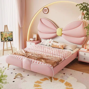 High <strong>End</strong> Children's <strong>Bed</strong> Cute Butterfly Shaped Creative Modern Luxury Designer Soft Kid <strong>Bed</strong> Frame pink Elegant Kid <strong>Bed</strong> for Home - Product Image 2