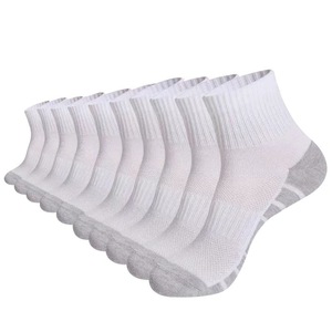 Chaussettes courtes décontractées pour hommes, respirantes, invisibles, <span class=keywords><strong>anti</strong></span>-<span class=keywords><strong>frottement</strong></span>, antidérapantes, en polyester/coton/spandex, avec ventilation en maille, pour la gym, la course et le quotidien - Product Image 3