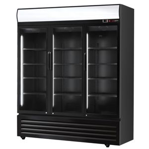GGM Gastro Beverage <b>Refrigerator</b> - 1500 Liters - with 3 Glass Doors & Advertising Display - Product Image 4