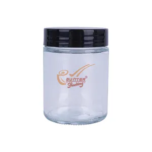 LANCHUANG Wholesale Customized Designs Stash Jars New-fashion Plain Glass Storage Box