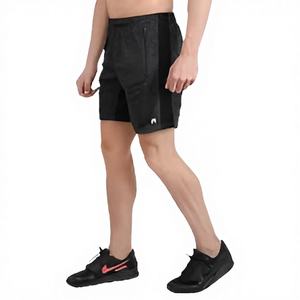 Pantalones Cortos Deportivos para Hombre Sporto, 100% Poliéster, Impermeables, Teñidos, Ecológicos, Ligeros, Estilo Rib de Punto - Product Image 1