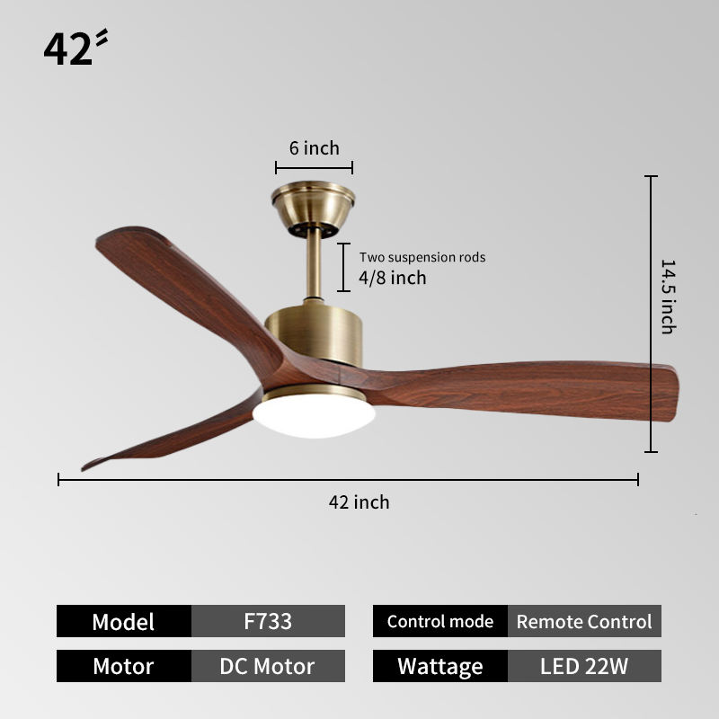 42inch -Antique bronze + walnut color