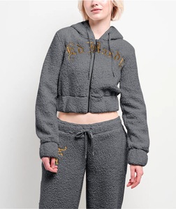 Ensemble hiver en molleton bulle uni brodé, style décontracté, pour femmes européennes et américaines, collection transfrontalière - Product Image 2