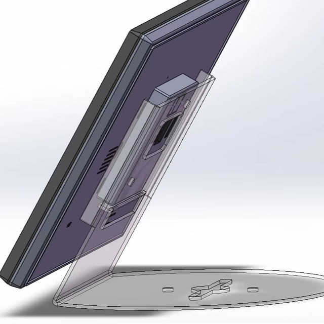 10.1 Inch Desktop Android Tablet (L Shape) with NFC Reader IPS Display WiFi for Hotel Home & Garage Use