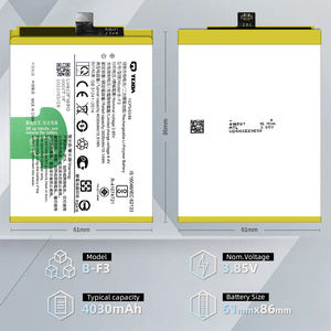 แบตเตอรี่ลิเธียมไอออน tlida <span class=keywords><strong>B</strong></span>-<span class=keywords><strong>F3</strong></span> 4030มิลลิแอมป์ต่อชั่วโมง3.85โวลต์ชาร์จได้สำหรับ Y95โทรศัพท์มือถือ VIVO Y91 Y93 - Product Image 4