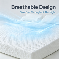 Matelas en mousse moderne durable certifié CertiPUR-US, tissu haute résilience, plus de 30 cm d'épaisseur, emballage roulé pour la maison et l'hôtel