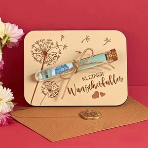 Offre Spéciale : Élégantes Cartes d'Invitation en Bois Sculpté Style Moderne, Lettres d'Amour, Vœux pour Mariages, Saint-Valentin, et Cartes de Vœux Financiers - Product Image 4