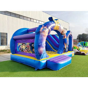 Castillo Inflable con Tobogán a Precio de Fábrica, Castillo Inflable de Dibujos Animados para Niños al Aire Libre, Combo de Castillo Inflable para Fiestas de Alquiler - Product Image 2