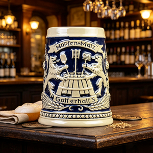 Boccale in Porcellana Classico German Brewing Heritage con Rilievo Hopfen+<span class=keywords><strong>Malz</strong></span>, Boccale per Vino e Birra 500ml, Ecologico e Lavabile in Lavastoviglie - Product Image 6
