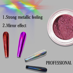 Profesyonel tırnak malzemeleri krom tırnak tozu lazer ayna <span class=keywords><strong>Glitter</strong></span> Flake Pigment tırnak sanat için - Product Image 6