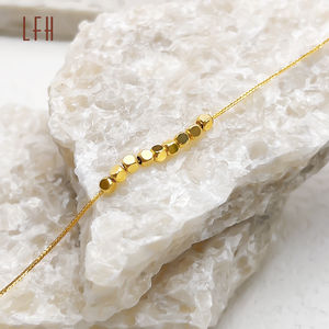 Brazalete Cuadrado Amarillo de Moda, Joyería de Oro Real de 18k, Brazalete de Oro Puro de 18k, Brazalete de Oro Au750 al por Mayor - Product Image 2