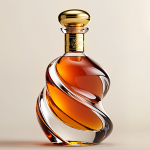 Bouteille miniature vide transparente de 500 ml pour boissons et spiritueux, pour <span class=keywords><strong>whisky</strong></span> et <span class=keywords><strong>alcool</strong></span>, bouchon à vis, utilisation pour le brandy - Product Image 2