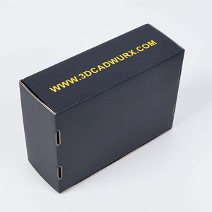 Quần Áo nam cổ điển tùy chỉnh bao bì màu đen hộp Mũ bóng chày sóng gửi thư hộp các tông với lá vàng xu hướng tiktok - Product Image 3