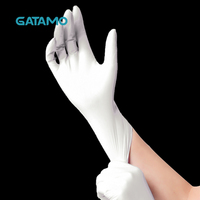 Gants en nitrile blancs G7 en gros, gants en nitrile mélangé pour la manipulation des aliments, gants en vinyle sans poudre