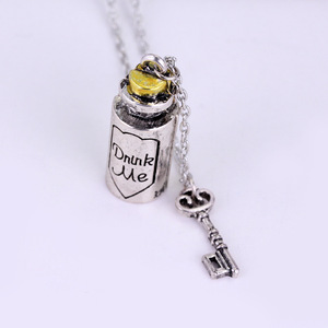 Collana Vintage alla Moda con Ciondolo a Bottiglia in Lega, Ispirata a 'Le Avventure di <span class=keywords><strong>Alice</strong></span> nel <span class=keywords><strong>Paese</strong></span> <span class=keywords><strong>delle</strong></span> <span class=keywords><strong>Meraviglie</strong></span>' e al Titolo dell'Album 'Eat Me Drink Me' - Product Image 5