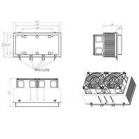 Mini refroidisseur d'air de climatiseur Peltier avec module Peltier acheter module Peltier